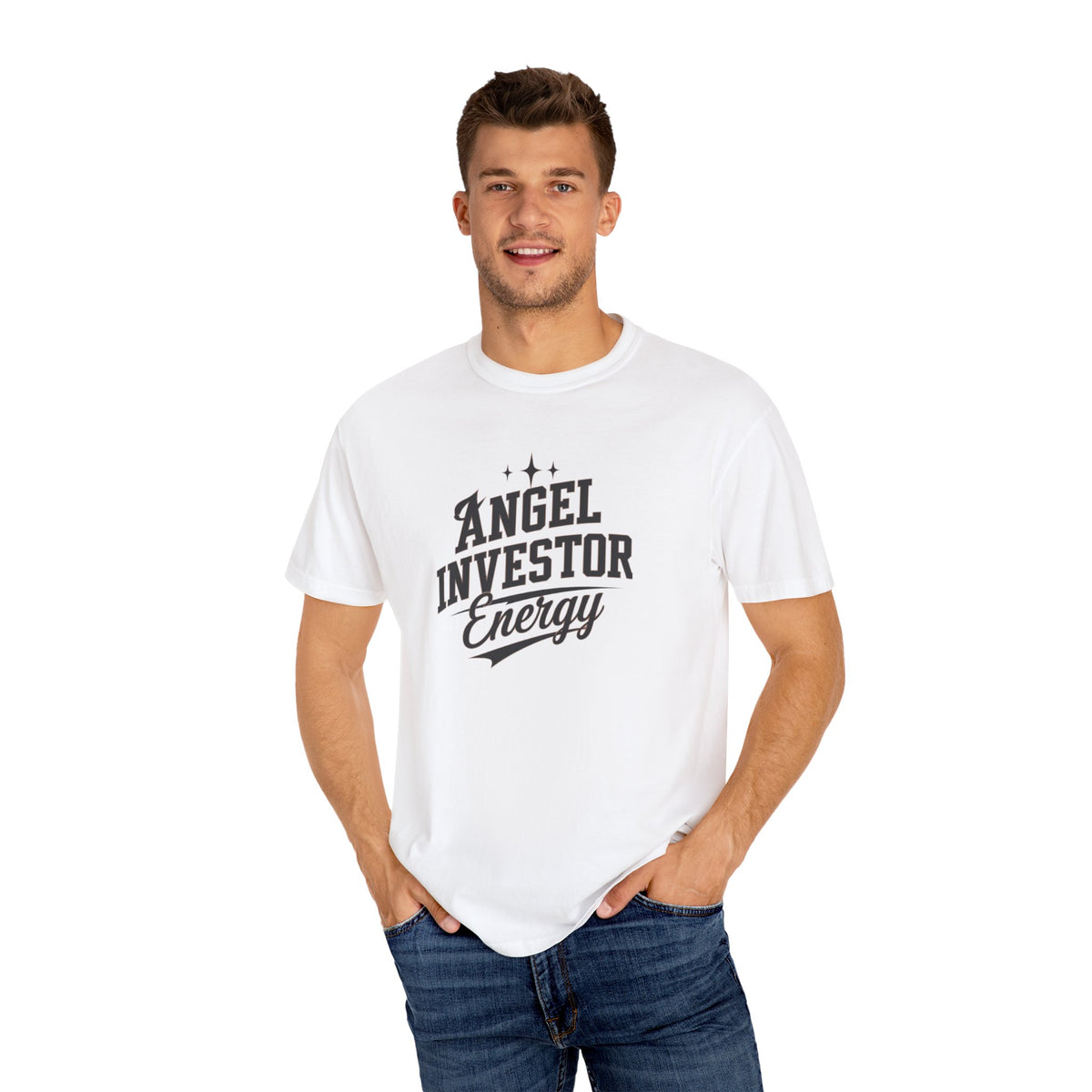 "Angel Investor Energy" Garment-Dyed Unisex T-Shirt